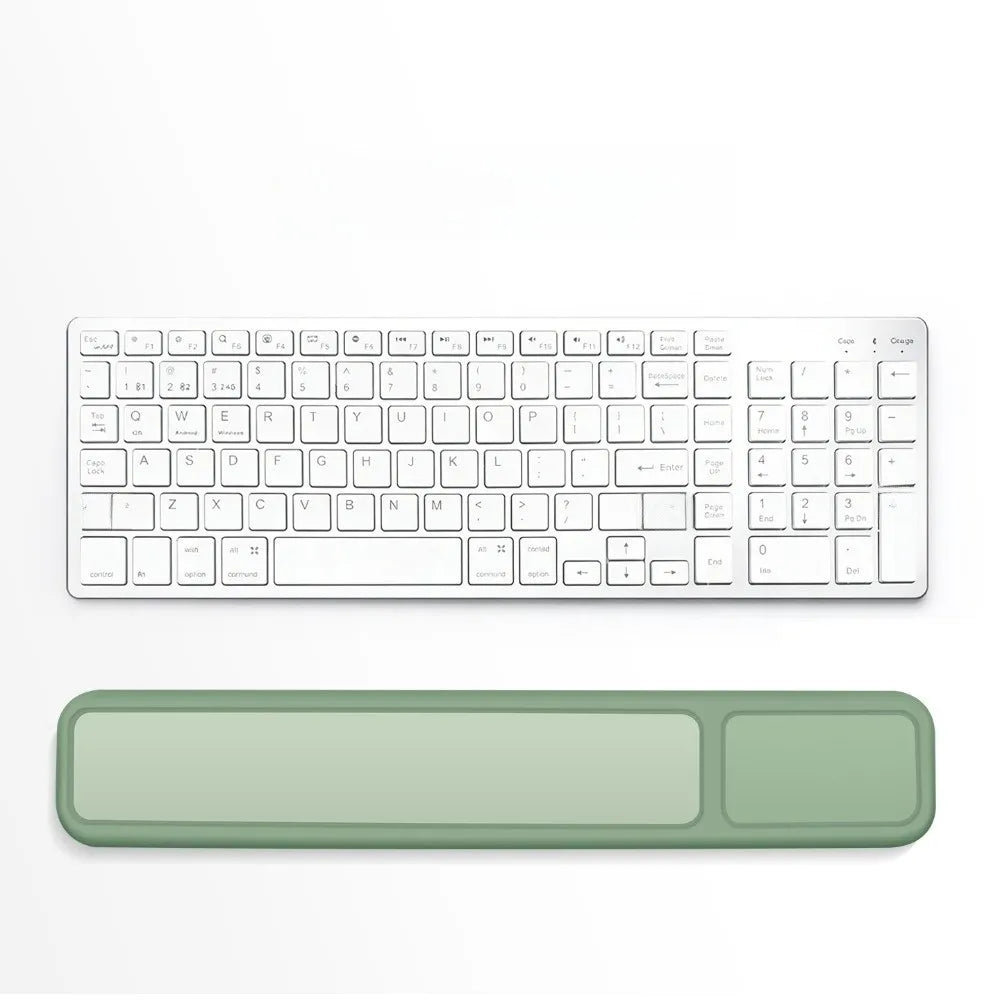 Ergonomic Wrist Rest Mouse Pad Soft Palm Rest Non-Slip Base Hand Pillow Durable Slow Rebound Mouse Mat Office Use Oasis Select Keyboard Pad green