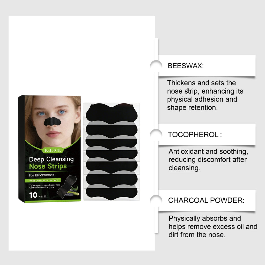 Blackhead Remover Nose Strips Unisex Deep Cleansing Pores Helps Clear Blackheads Minimizes Pores Nasal Mask Patch Skin Care Oasis Select