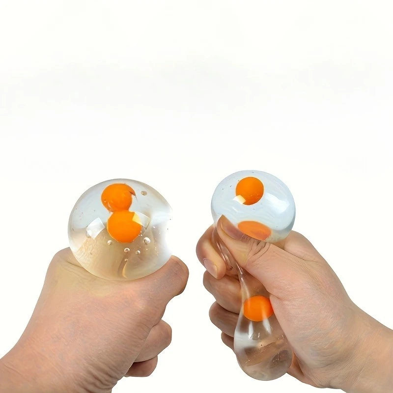 Squishy Eggs Balls | Toy for Party, Squeeze Toys, Clear Splat Ball Easter Basket Fillers for Kids Adults Stress Reducer Gift Oasis Select 2pcs