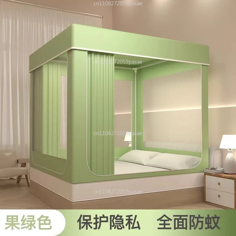 Pop-Up Canopy Bed Tent with Mosquito Net & Curtains for Crib