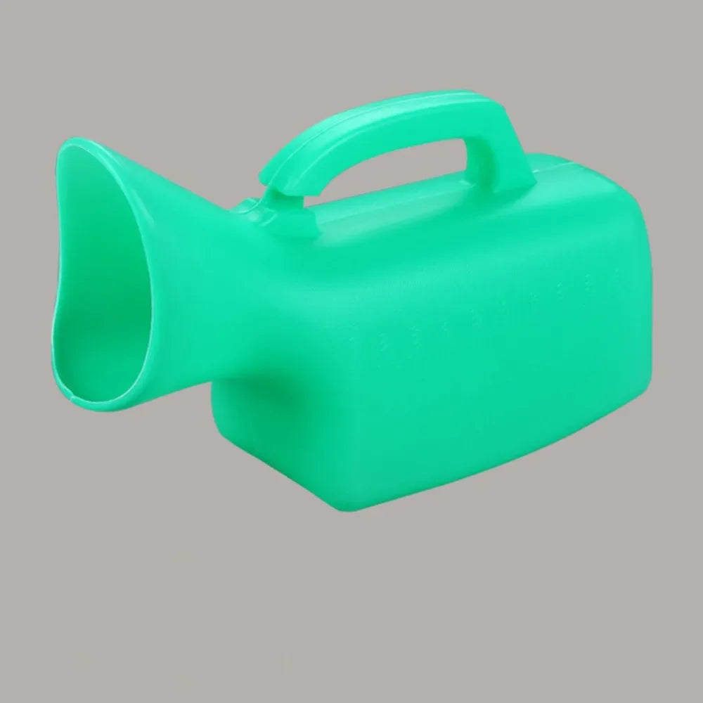 Portable Night Toilet Large Capacity Urinal Urinal Storage 1200ml Pe Handle Urinary Bottle The Elderly Oasis Select 1000ML-Green