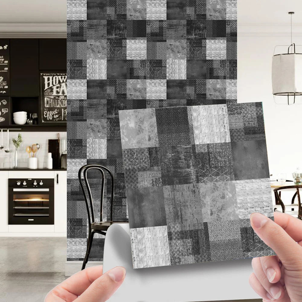 Crystal tiles pasted mosaic wall pasted retro tiles tiles pasted simple kitchen stove stickers pvc wall stickers Oasis Select CRY021 20pcs-20x20cm