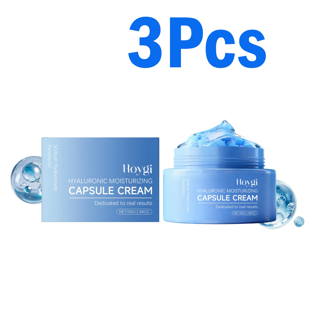 Hoygi Hyaluronic Acid Capsule Cream – Hydration & Barrier Repair Capsule Face Cream Oasis Select 3 x 55g Boxed