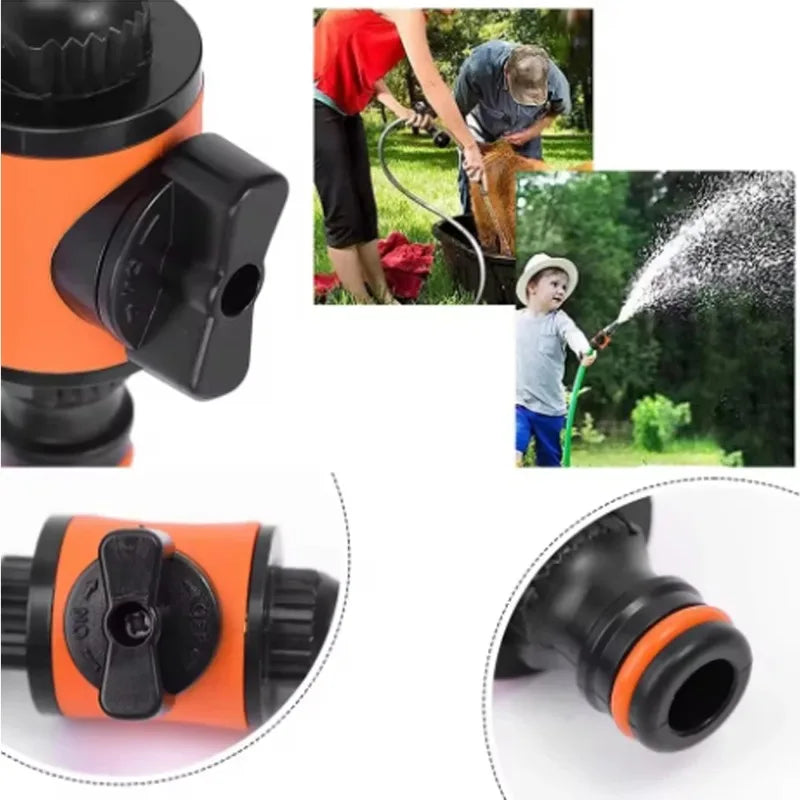 1PC/2PCS Garden Hose Shut Off Valve Tap Adapter Quick Joint Garden Sprays Sprinklers for Watering The Garden Oasis Select