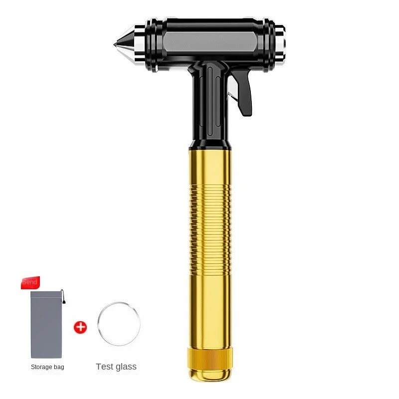 Car Safety Hammer Automotive Aluminum Alloy Window Glass Breaker with Seatbelt Cutter for Vehicle Car Emergency Escape Tool Oasis Select YELLOW