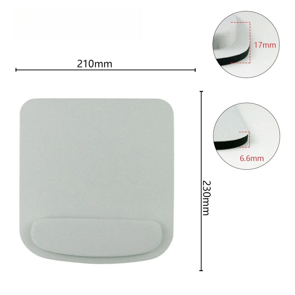 EVA Wrist Mouse Pad Computer Mouse Wrist Supports Slow Rebound Memory Sponge Keyboard Mouse Laptop Desktop Pad Oasis Select grey