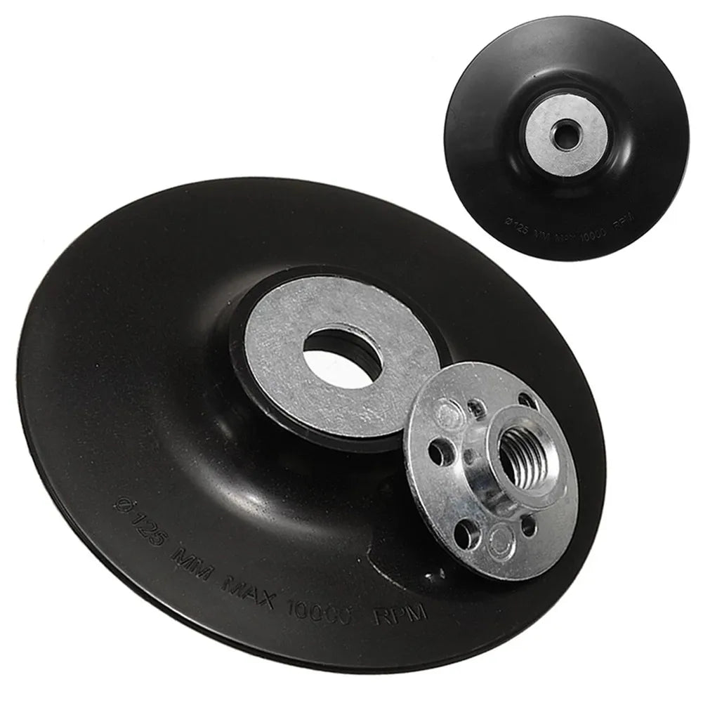 5" Resin Fiber Backing Pad M14 Thread Lock Nut for Angle Grinder Angle Grinder Backing Pad Oasis Select