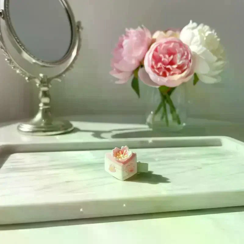 Cherry Blossom Resin Hair Clips Women Girls | 5/6 Pcs Set Resin Hair Clips Oasis Select