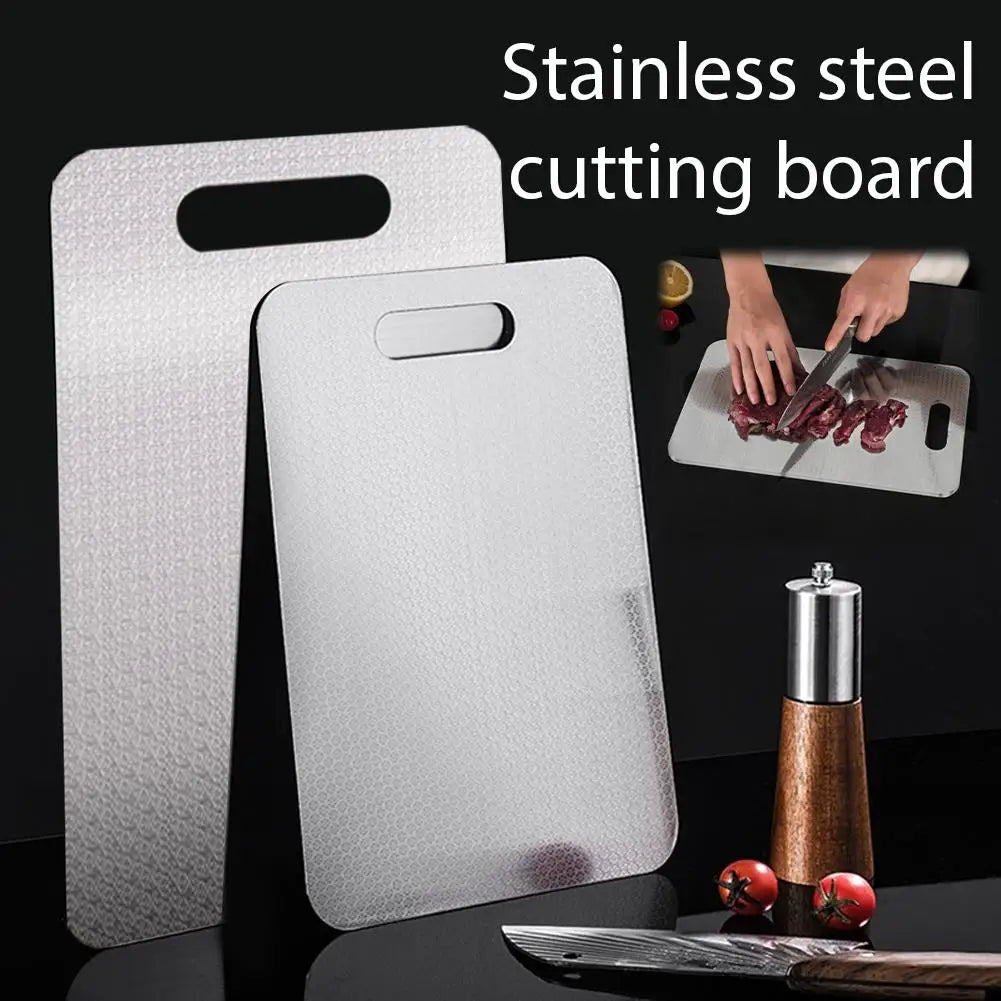 NEW Honeycomb Pattern Stainless Steel Cutting Board, Anti-Slip & Anti-Bacterial Double-Sided for Meat, Veg, Fruit - Home Kitchen Oasis Select