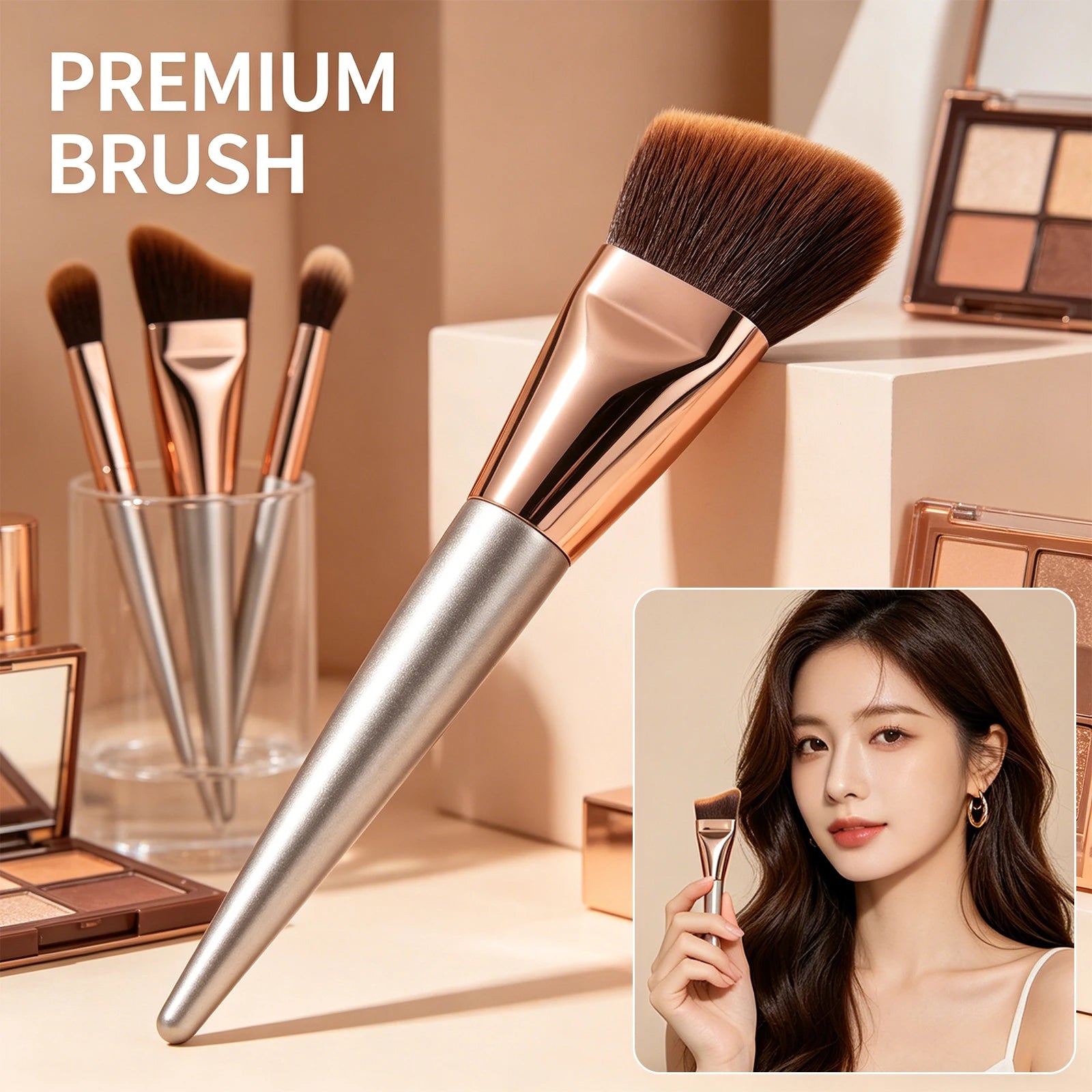 Flawless Foundation Brush – Soft, High Powder Absorption