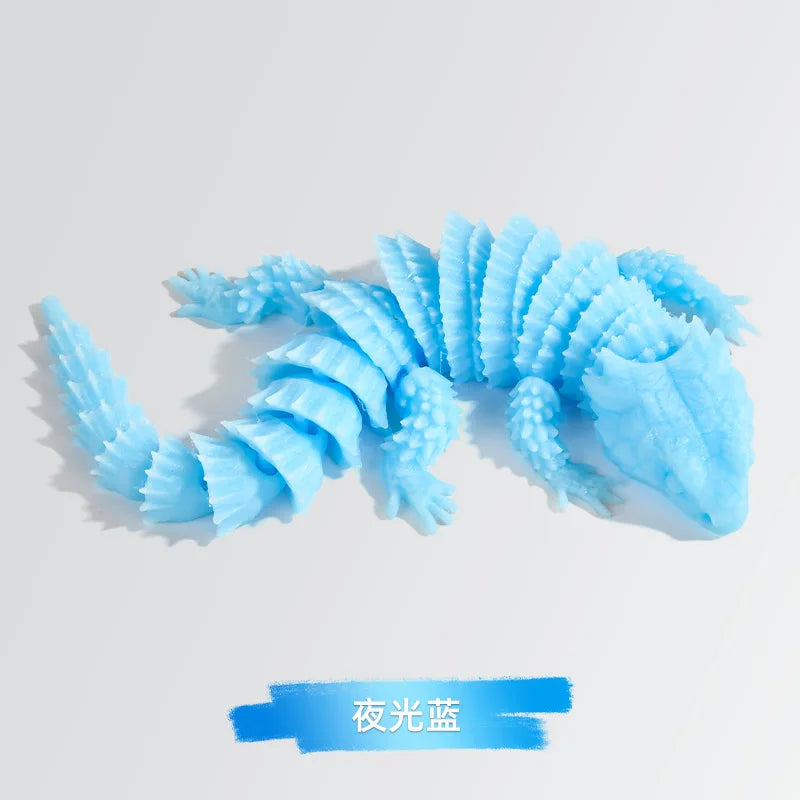 3D Printed Lizards, Home Office and Vehicle Decorations, Landscaping Figurines, Gifts Home Decorative Children's Gift Oasis Select Luminous blue