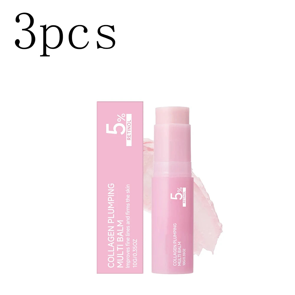 Pink lightweight moisturizing stick, nourishes and hydrates to care for dry facial and neck skin, texture is delicate, smooth, a Oasis Select 3boxed
