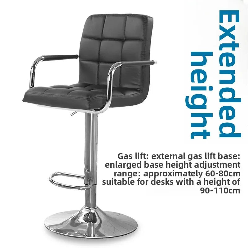Bar chair adjustable swivel chair backrest high stool office computer chair household rotatable Oasis Select 9