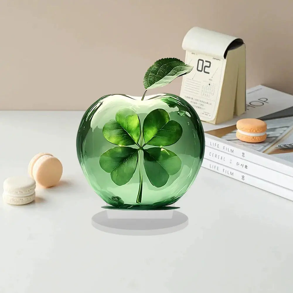 2D Acrylic for Apple Landscape Pattern Decorative Ornament for Home Living Room Entrance Tabletop Decoration Oasis Select 13