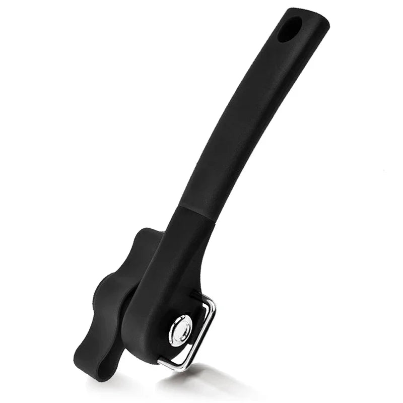 Manual Safety Can Opener Stainless Steel Can Knife Household Single-Handle Side Multi-Functional Can Opener Oasis Select One size Black