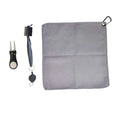Golf Club Towel with Carabiner Clip Microfiber Golf Quick Dry Towel For Clubs Hands Face Oasis Select sets Grey30-30cm