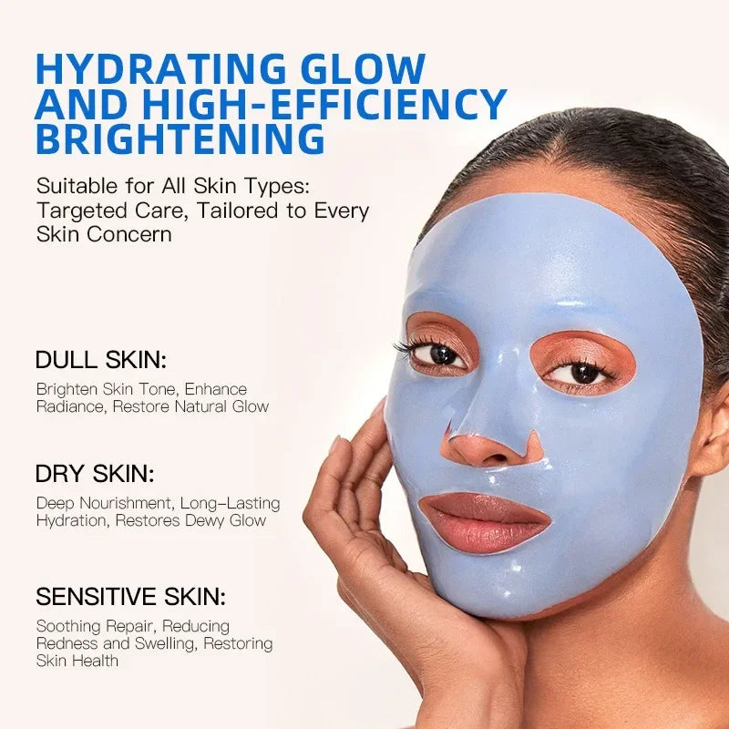 BIOAOUA Hyaluronic Acid Ceramide Glutathione Face Mask 5pc