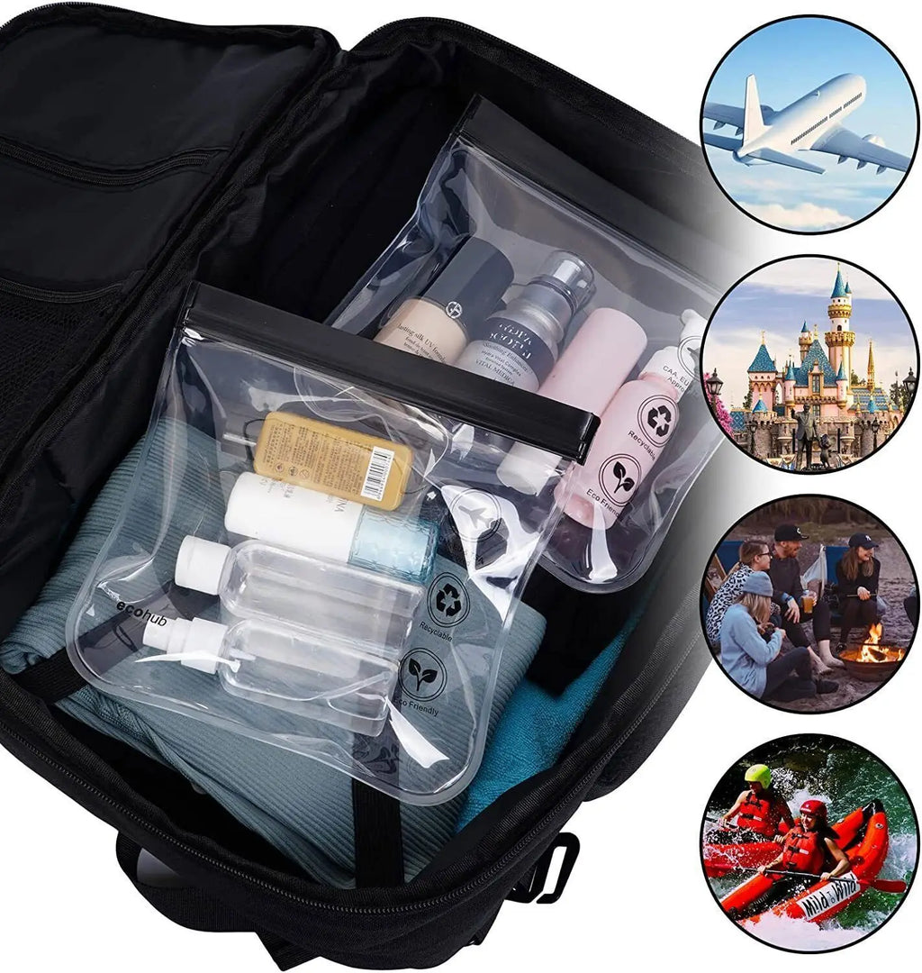 Luggage Transparent Travel Use Leakproof Flight Make Up Waterproof Bag For Women Reusable Airport Security Toiletry Bag Oasis Select