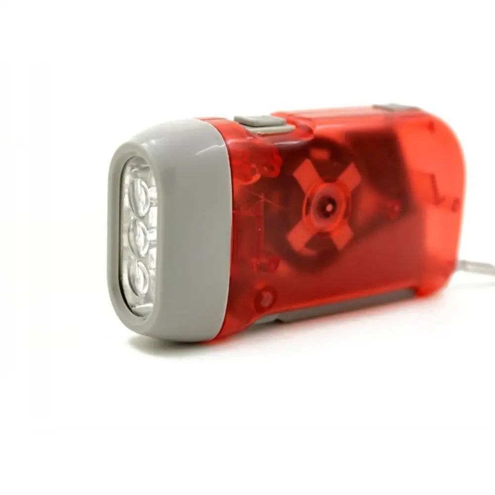3 LED Dynamo Flashlight Pressing Hand-cranked Power Emergency Flashlight Mini LED Camping Lamp For Outdoor Home Oasis Select