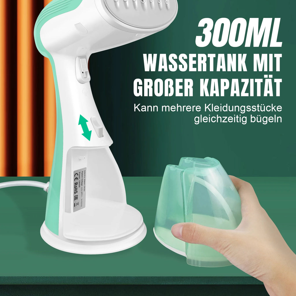 URGGU 1500W Handheld Garment Steamer – 30s Heat-Up Portable