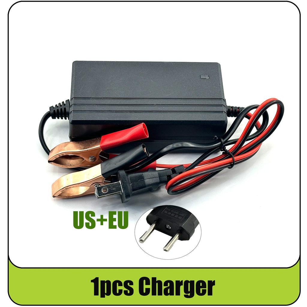 12V Rechargeable Lead Acid Battery 5Ah 7Ah 8Ah 12Ah for Kids Electric Car Toy Motorcycle Baby Stroller Power Supply+Charger Oasis Select 2.0A Charger