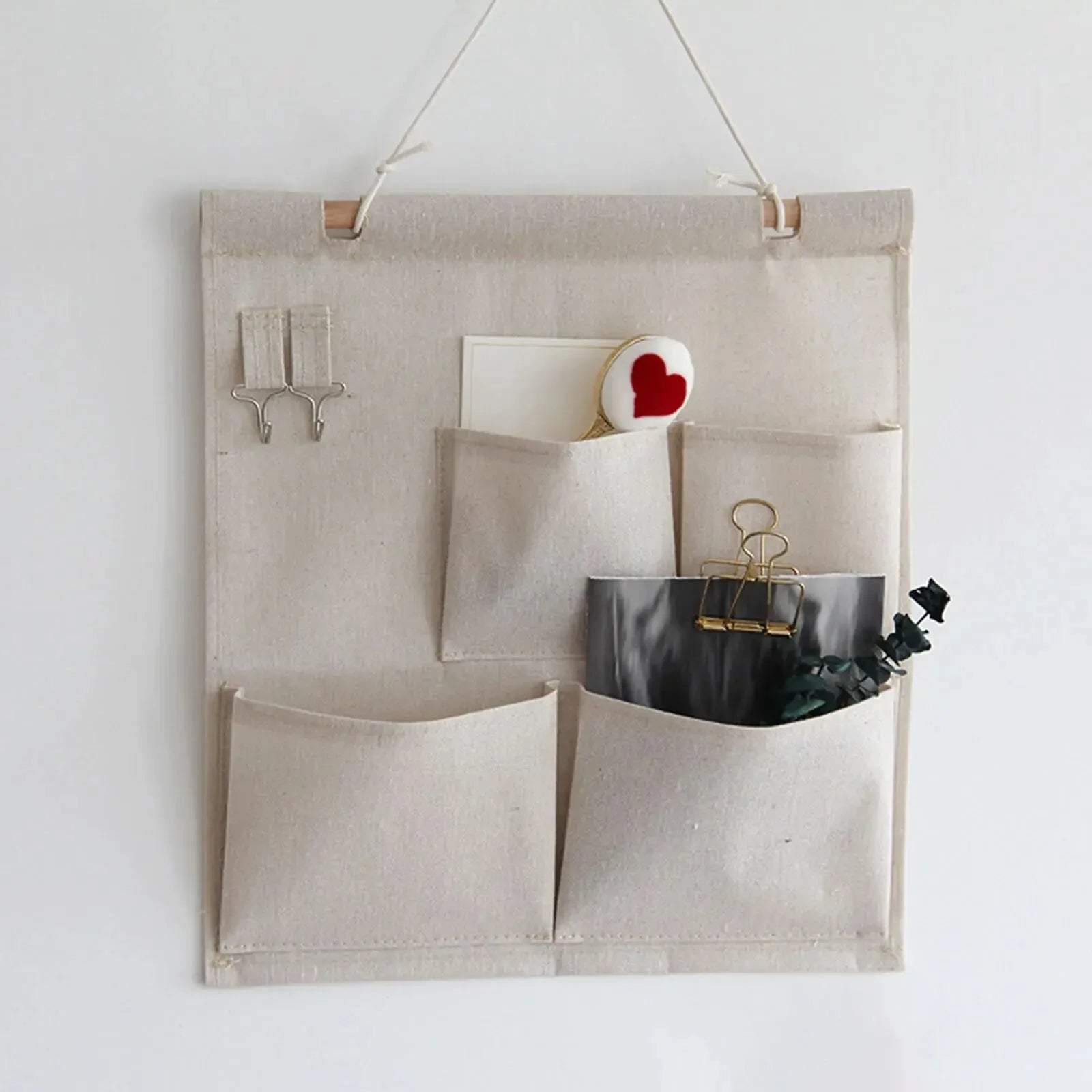 Cotton Wall Hanging Storage Bag Organizer – 4 or 7 Pockets