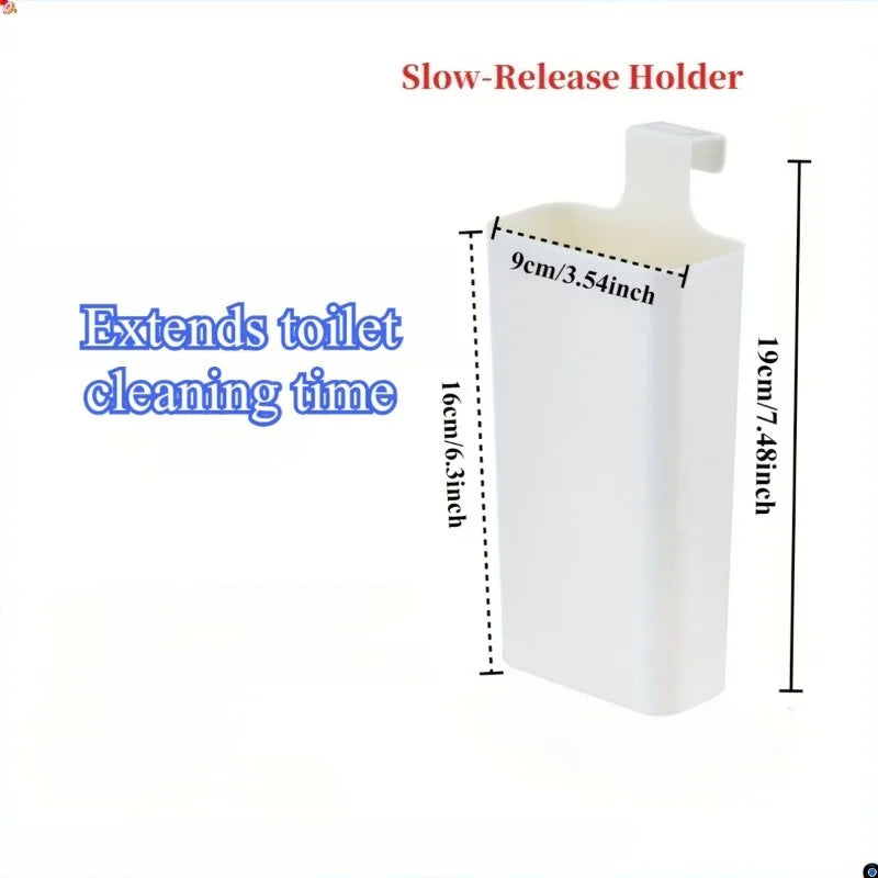 Toilet Solid Dispenser - Tank Replacement Part | Plastic - Contemporary Style - No Electricity Needed - Extends Cleaning Time Oasis Select