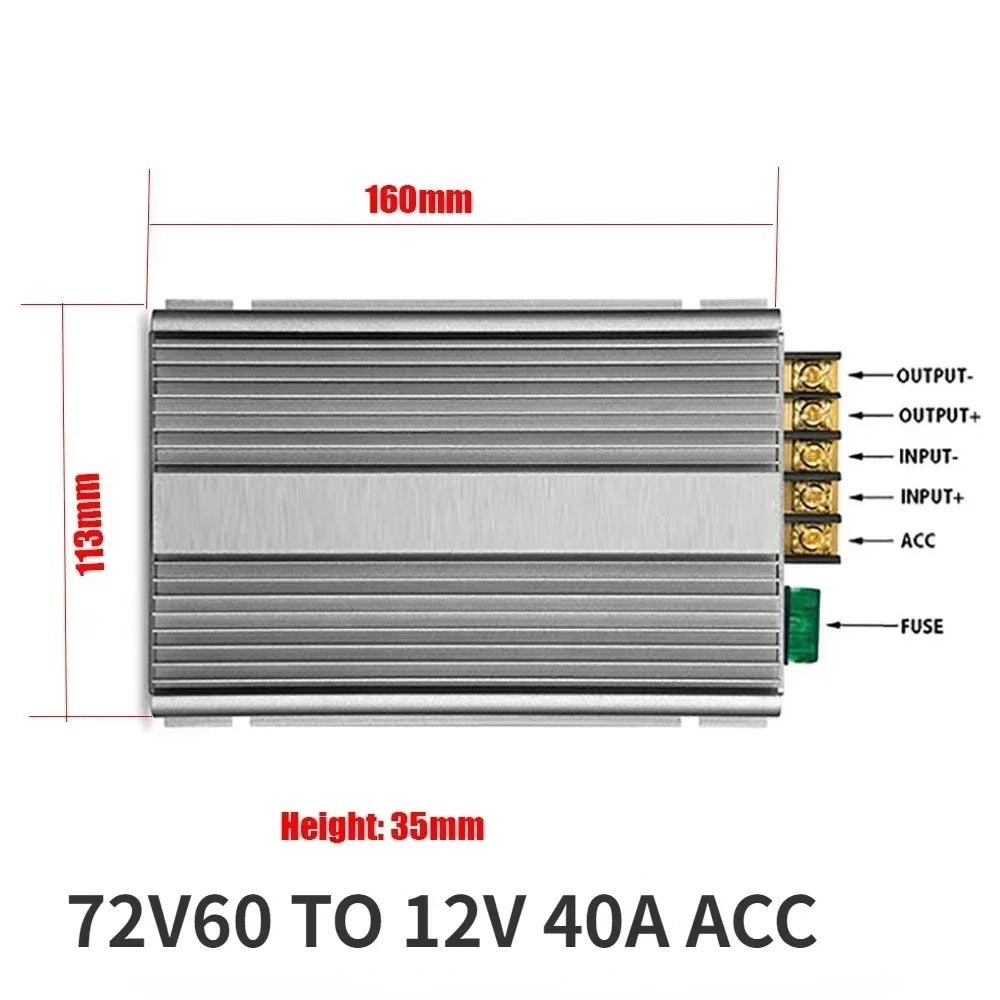 20V-96V TO 12V 13.8V 10A 48V 60V 72V 80V to 13.8V 5A-50A Step Down Switching Converter Voltage Regulator For Car Device CE RoHS Oasis Select 30V-90V TO 12V 40A CN