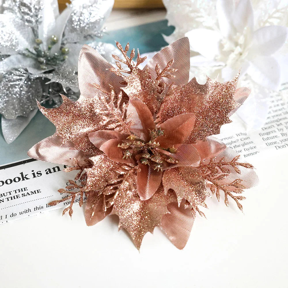 Artificial Allium Flowers (Flocked Fabric, Powdered) - Christmas Decoration Accessories for Tree Trimming & Wreath Decoration Oasis Select