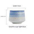 1pcs High Aesthetic Ceramic Coffee Cup Hand Brewed Coffee Sharing Cup Simple and Single High Temperature Resistant Oasis Select Light blue <200ml