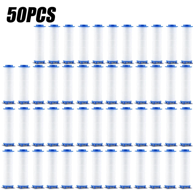 50PCS Shower Head Filter Replacement Showerhead Remove Chlorine/Fluoride/Hard Water/Calcario Hygienic Bathroom Accessories Oasis Select 50PCS