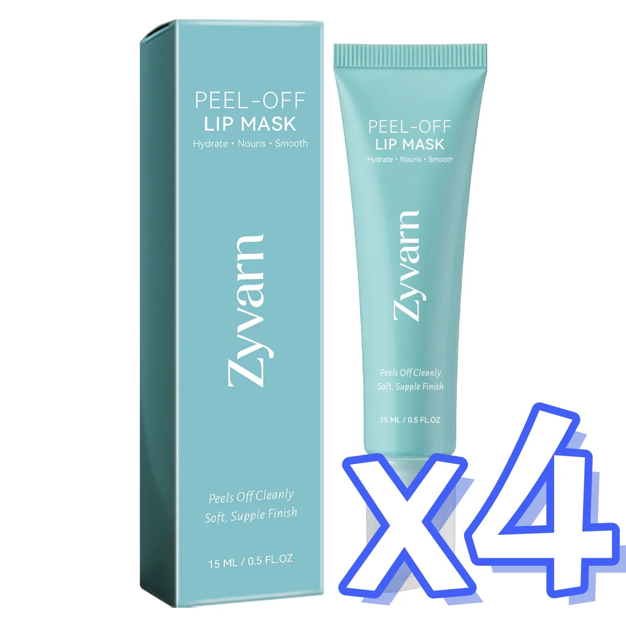 ZYVARN Hydrating Peel-Off Lip Mask – Exfoliate & Repair Peel-Off Lip Mask Oasis Select 15g boxed x 4