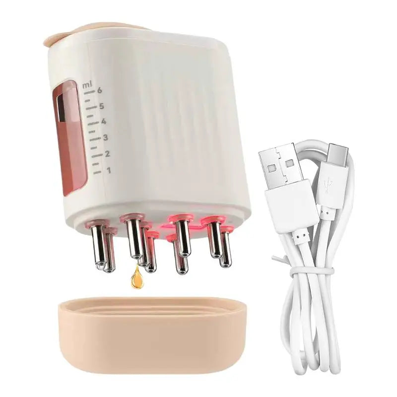 Electric Scalp Massager Hair Oil Applicator Brush Hair Regrowth Styling Solution Guide Comb Hair Scalp Treatments Tool brush Oasis Select