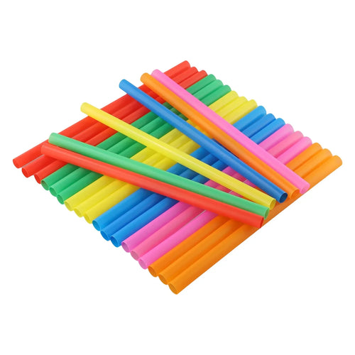 100pcs Color Extra Wide Straws Boba Bubble Tea Fat Drinking Smoothie Straws Milk Tea Plastic Straw Bar Party Wedding Home Supply Oasis Select