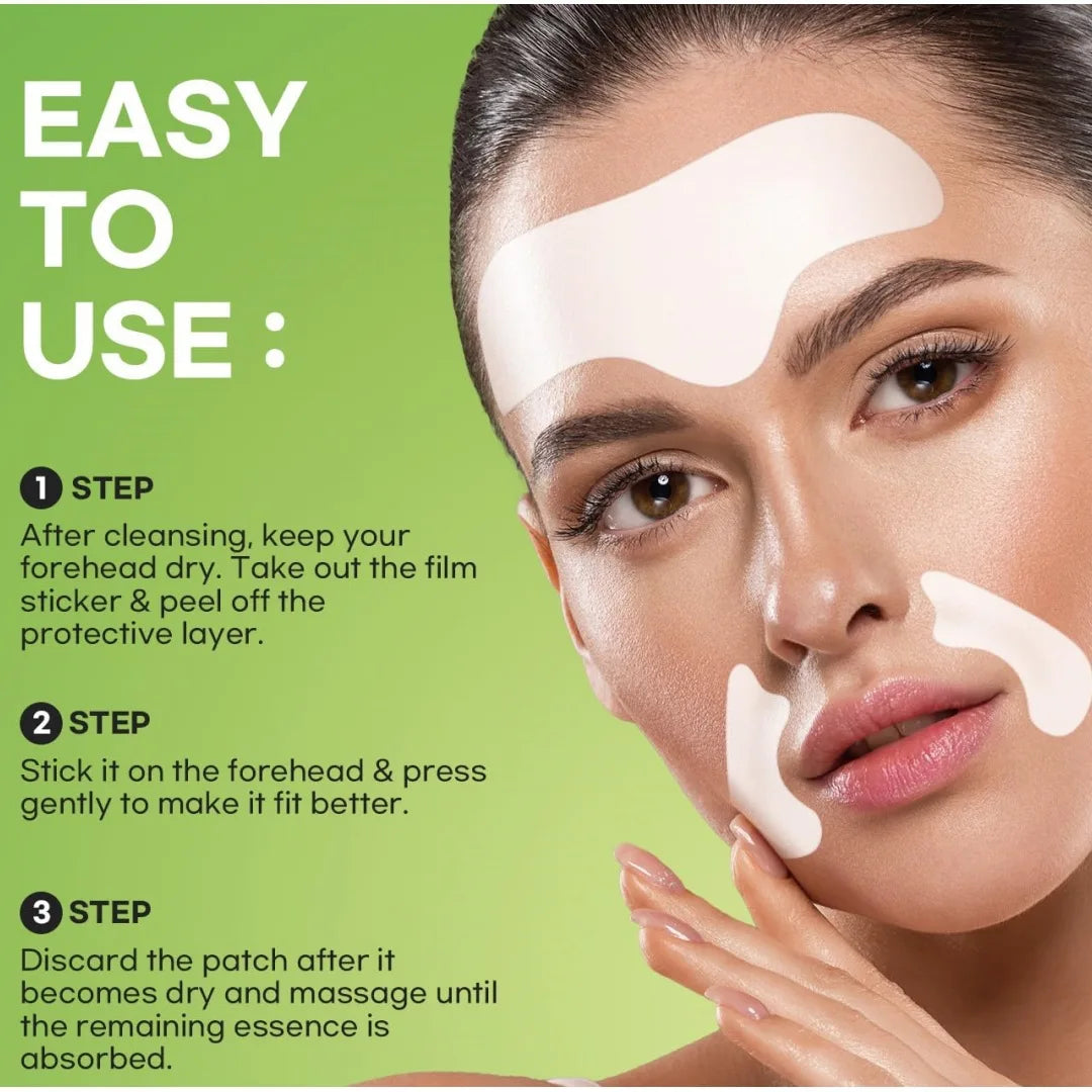 10pairs forehead and full face wrinkle patch reduces wrinkles, tightens wrinkles, moisturizes and smooths the skin Oasis Select