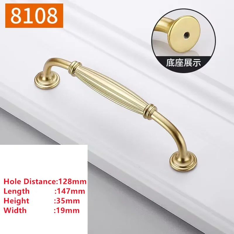 Handles Drawer Cabinet Furniture Kitchen Handles for Cabinet Knob Door Drawer Furniture Kitchen Knob Golden Simplicity Hardware Oasis Select B4-128