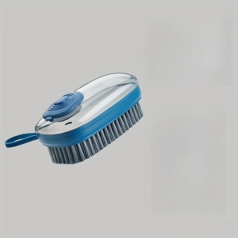 1PC Shoe Brush with Liquid Container, Multifunctional Shoe Brush, Pressure Cleaning Brush, Soft Bristle Brush Shoe Equipment Oasis Select green