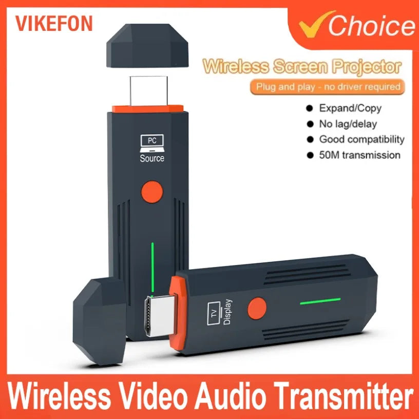 5G 1080P 50M Wireless HDMI-Compatible Video Audio Transmitter Receiver Adapter Dongle For TV Monitor Projector PC Plug & Play Oasis Select