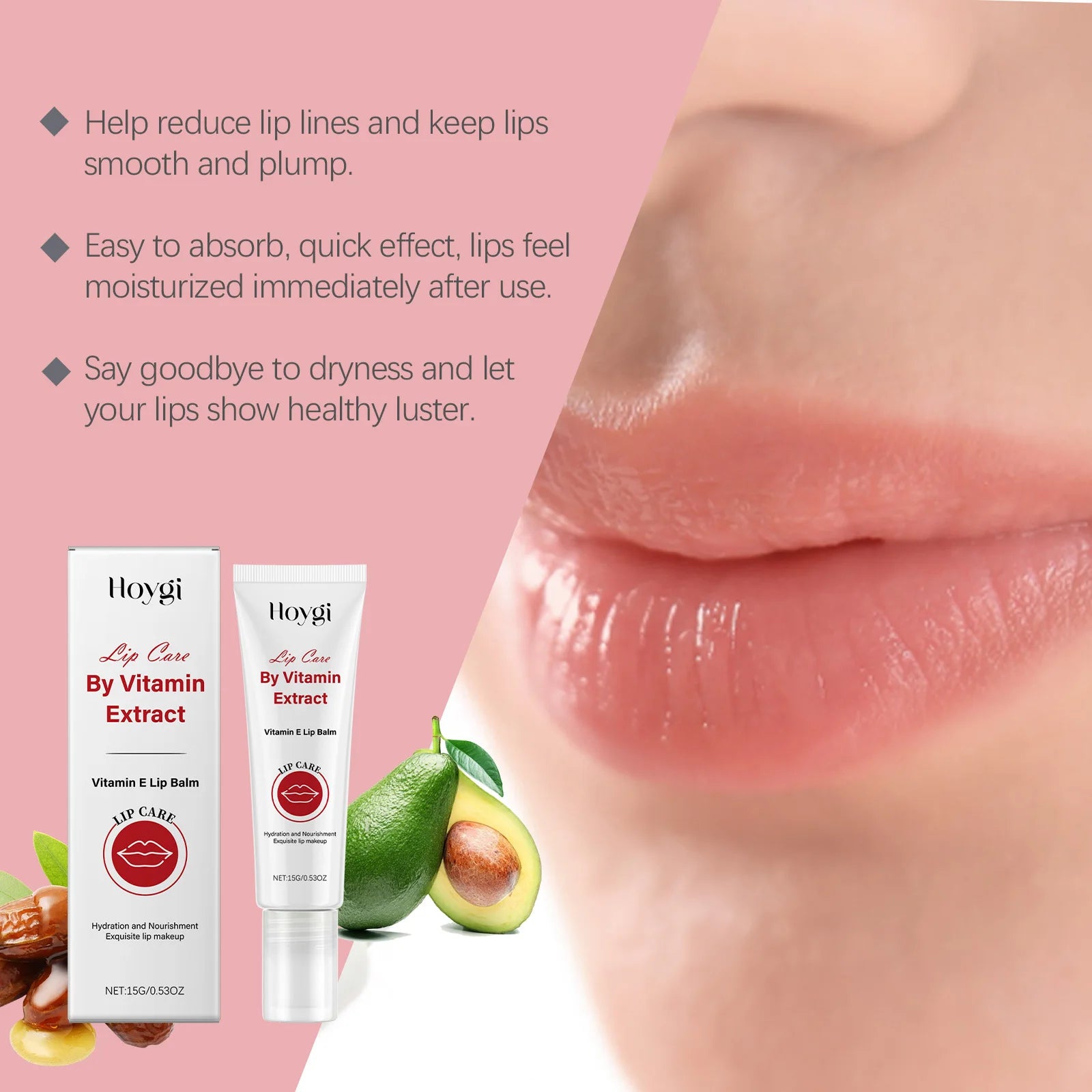 Hoygi Lip Balm – Moisturize, Repair & Reduce Lip Lines