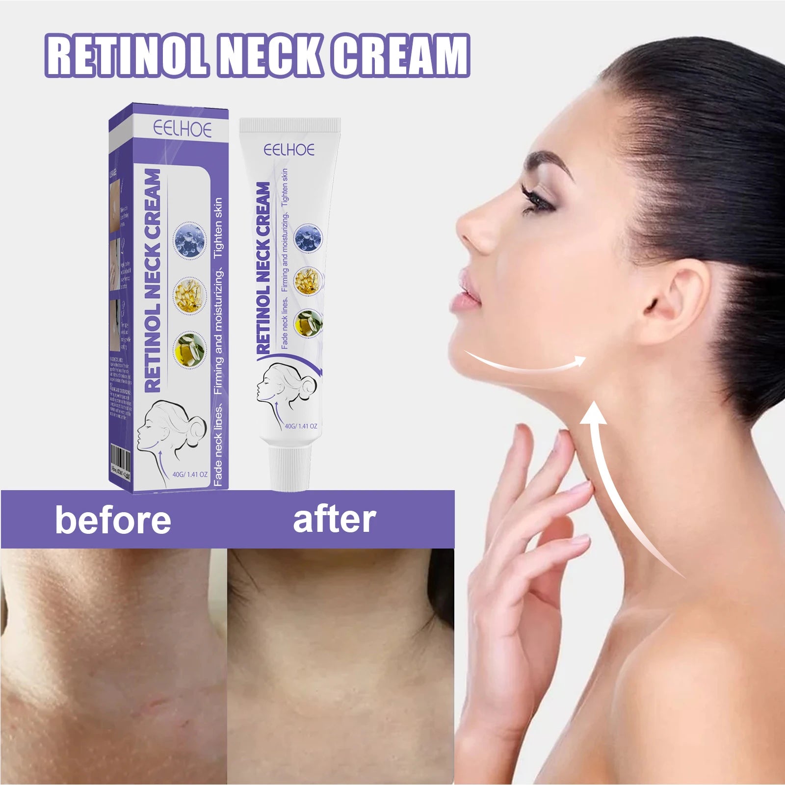 Retinol Neck Firming Cream – Moisturizing & Smoothing 40ml