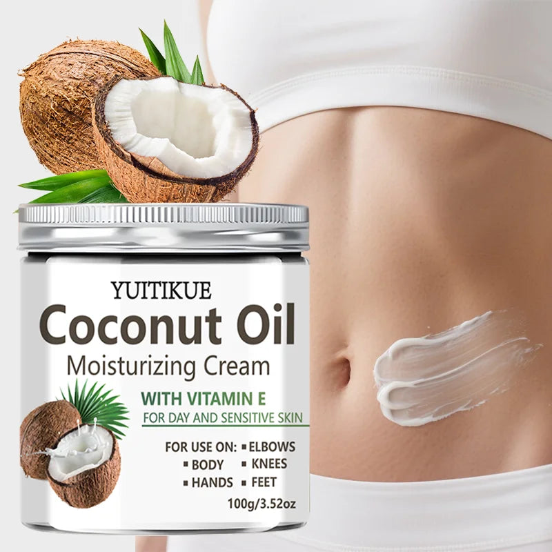 YUITIKUE Coconut Oil Body Cream – 24H Moisturizer 100g