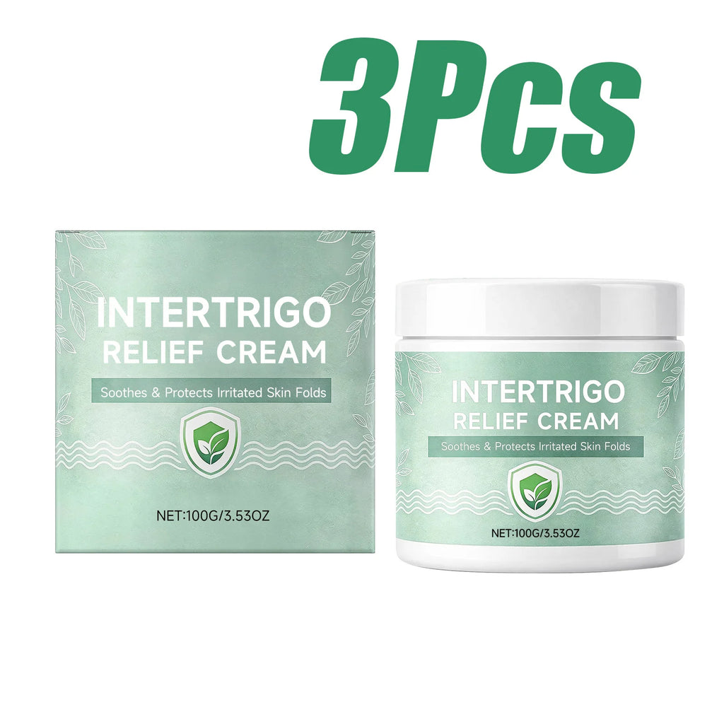 Skin Fold Soothing Cream Intertrigo Relief Helps Support Skin Comfort Moisture Friction Protection Fast-Drying Non-Greasy Smooth Oasis Select 3 x 100g Boxed