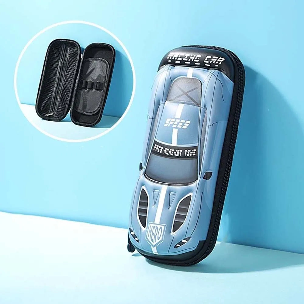 Cartoon 3D Car Pen Organizer EVA Pressure-resistant Drop-proof Storage Pen Pocket Large Capacity Waterproof Pencil Case Oasis Select