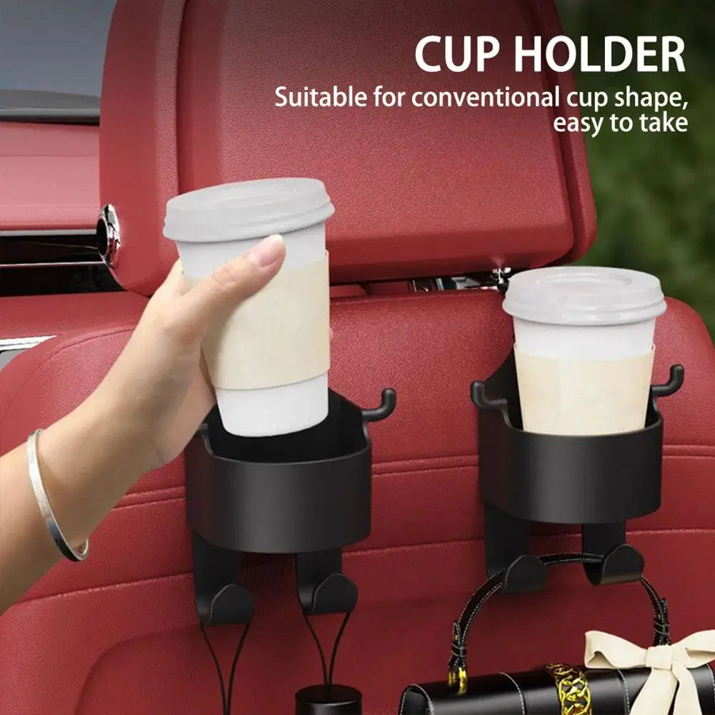 Car Seat Headrest Hook Hanger & Cup Holder Organizer Car Seat Organizer Oasis Select