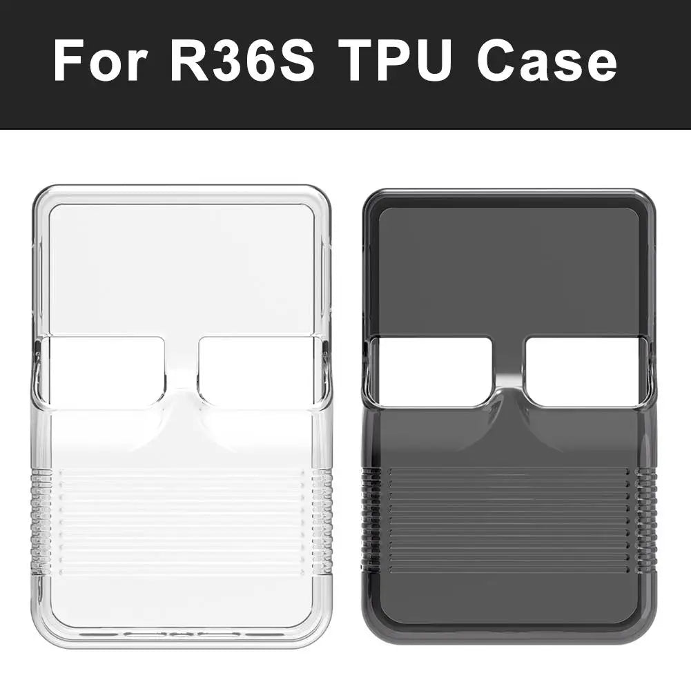 Transparent TPU Case for R36S Handheld Game Console