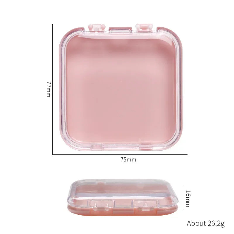 10 Pieces Empty Nail Boxes For Packaging Square Shape Box Wholesale Nail Tips Press On Nail Packaging Case Small Business Oasis Select pink-10pcs