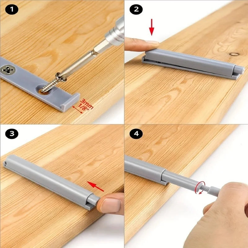 5/10PCS Damper Buffers Kitchen Cabinet Catches Door Stop Drawer Soft Quiet Close with Invisible Handle Home Furniture Hardware Oasis Select