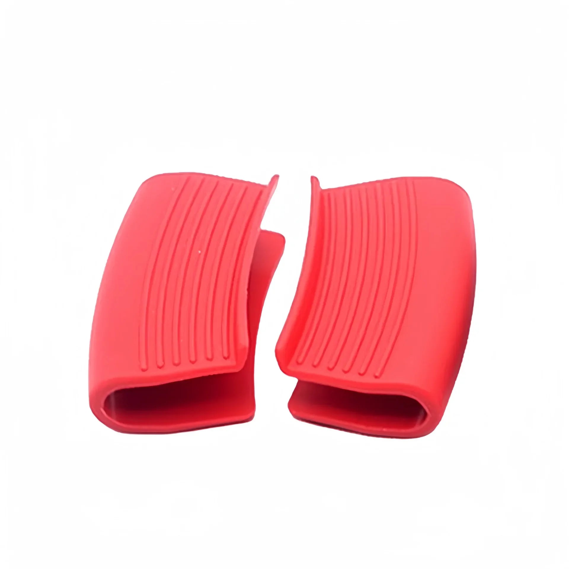 2pcs Pot Handle Silicone Grip Pads Silicone Grey and Off-White Environmentally Friendly Material Heat Insulation and Non-Slip Oasis Select Red