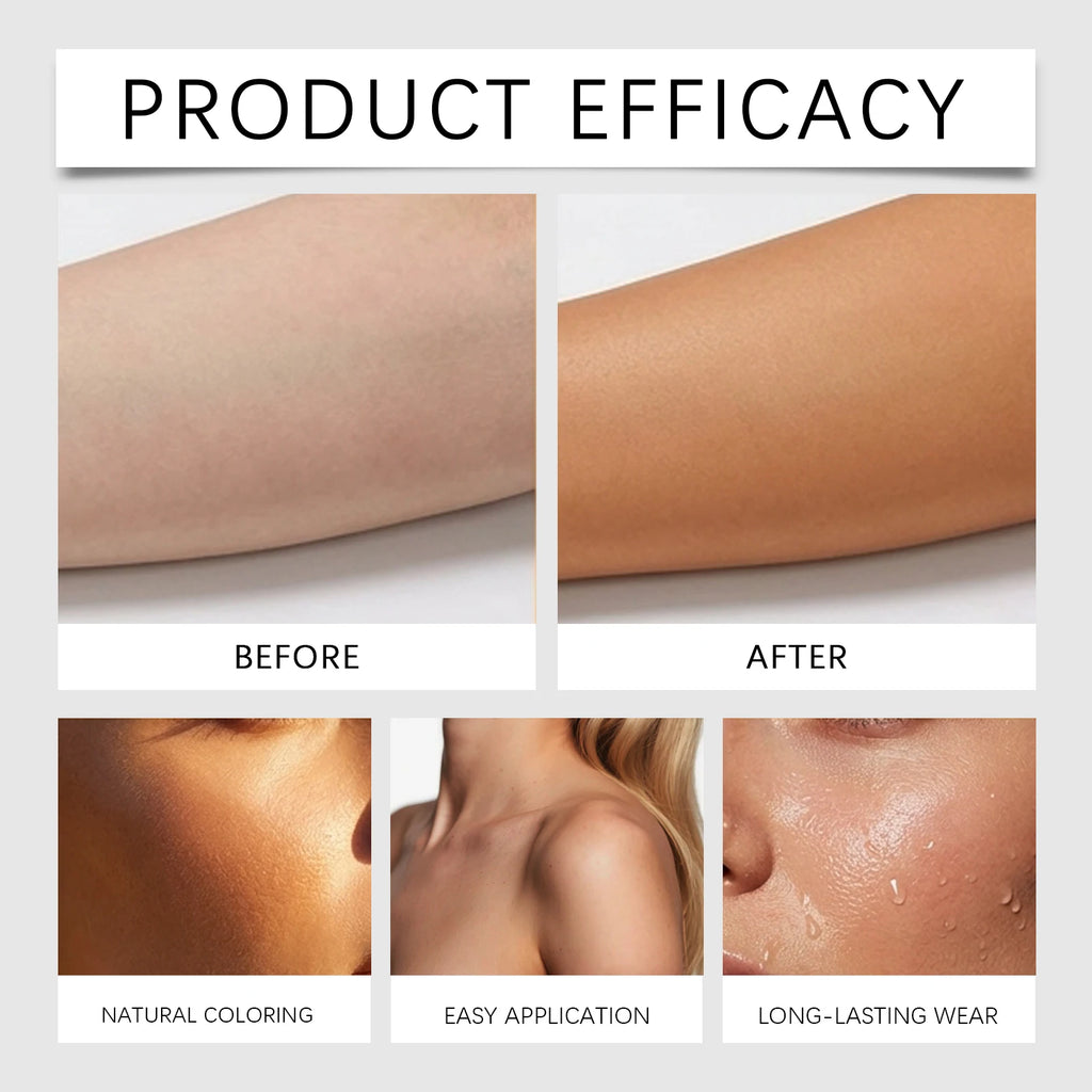 Self Tanning Spray Natural Sunless Tanner for Face Body Hydrating Lightweight Sunless Tanning Spray Natural Brown Tone Even Glow Oasis Select