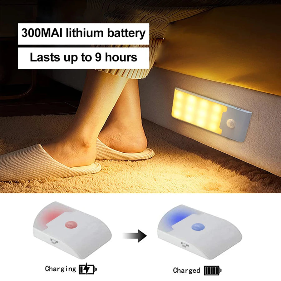 Motion Sensor LED Night Light – Rechargeable Wireless Cabinet Lamp LED Night Light Oasis Select